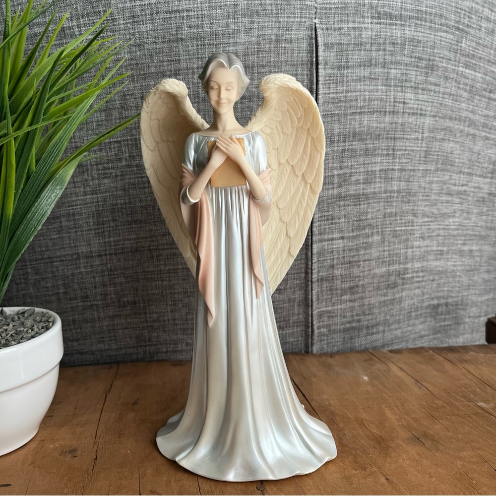 Cloudworks "Wisdom" Silver Angel Figurine Retired 2003 Grandmother Gift